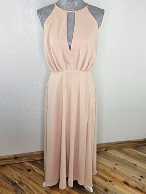 Lulus Blush Pink Backless Maxi Dress